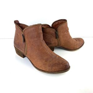 Lucky Brand Chelsea boots - brown leather ankle booties